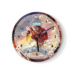 ساعة حائط دائرية بتصميم لوفي سابو إيس ون بيس ساعة حائط دائرية بتصميم لوفي سابو إيس ون بيس