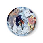 ساعة حائط دائرية بتصميم لوفي ضد سيزار ون بيس ساعة حائط دائرية بتصميم لوفي ضد سيزار ون بيس