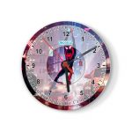 ساعة حائط دائرية بتصميم مايلز مورالز سبايدر مان