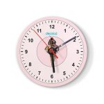 ساعة حائط دائرية بتصميم مثلجات الجماجم ساعة حائط دائرية بتصميم مثلجات الجماجم