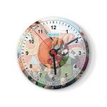 ساعة حائط دائرية بتصميم ناروتو وضع مضحك