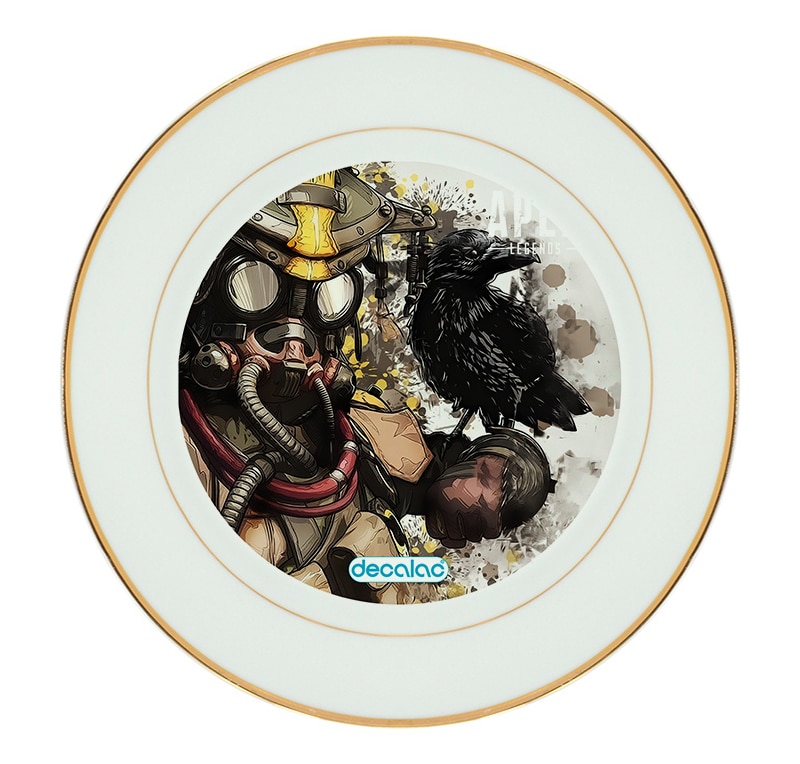 طبق زينة للطعام باطار داخلي ذهبي بتصميم أبيكس ليجندز بلد هاوند طبق زينة للطعام باطار داخلي ذهبي بتصميم أبيكس ليجندز بلد هاوند