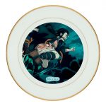 طبق زينة للطعام باطار داخلي ذهبي بتصميم الشقيقان ضد قاتل الشياطين