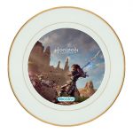 طبق زينة للطعام باطار داخلي ذهبي بتصميم المقاتلة إلوي هورايزن زيرو داون