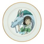 طبق زينة للطعام باطار داخلي ذهبي بتصميم انمي المخطوفة