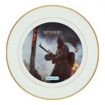 طبق زينة للطعام باطار داخلي ذهبي بتصميم باتلفيلد 1 MG08