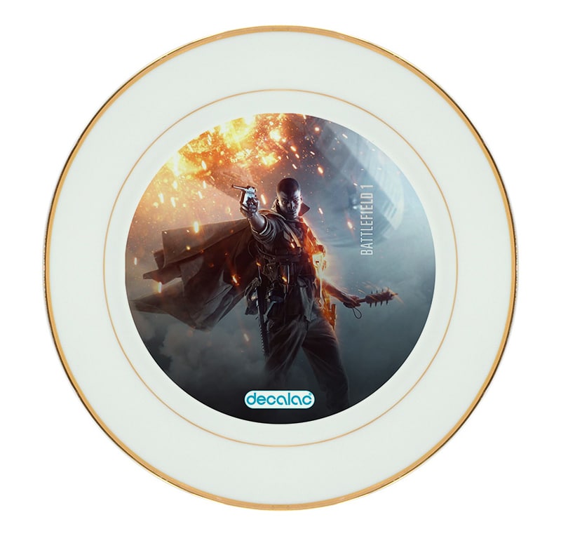 طبق زينة للطعام باطار داخلي ذهبي بتصميم باتلفيلد 1 طبق زينة للطعام باطار داخلي ذهبي بتصميم باتلفيلد 1