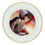 طبق زينة للطعام باطار داخلي ذهبي بتصميم طوكيو الغول