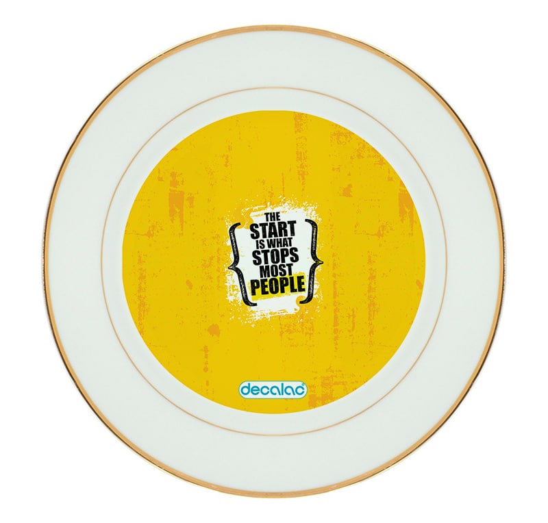 طبق زينة للطعام باطار داخلي ذهبي بتصميم عبارات انجليزية طبق زينة للطعام باطار داخلي ذهبي بتصميم عبارات انجليزية