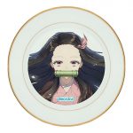 طبق زينة للطعام باطار داخلي ذهبي بتصميم كامادو نيزوكو