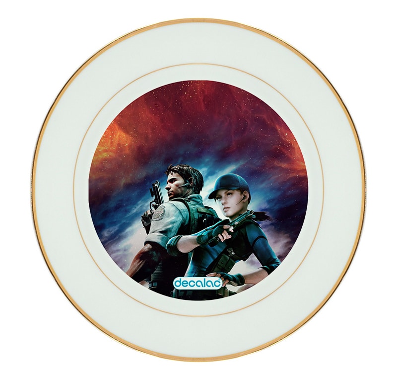 طبق زينة للطعام باطار داخلي ذهبي بتصميم كريس وكلير ريدفيلد 2 طبق زينة للطعام باطار داخلي ذهبي بتصميم كريس وكلير ريدفيلد 2