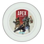 طبق زينة للطعام باطار داخلي فضي بتصميم  ابيكس ليجندز القتال معا