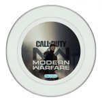 طبق زينة للطعام باطار داخلي فضي بتصميم احتراف لعبه كول أوف ديوتي