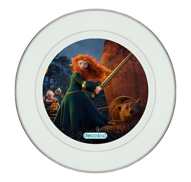 طبق زينة للطعام باطار داخلي فضي بتصميم الاميره ميريدا تنقذ امها طبق زينة للطعام باطار داخلي فضي بتصميم الاميره ميريدا تنقذ امها