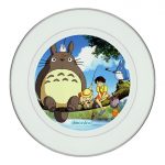 طبق زينة للطعام باطار داخلي فضي بتصميم الصيد مع جاري توتورو