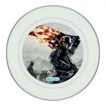 طبق زينة للطعام باطار داخلي فضي بتصميم باتلفيلد 1 الولايات المتحدة