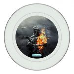 طبق زينة للطعام باطار داخلي فضي بتصميم باتلفيلد 3