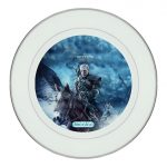 طبق زينة للطعام باطار داخلي فضي بتصميم جيرالت ذا ويتشر 3 وايلد هانت