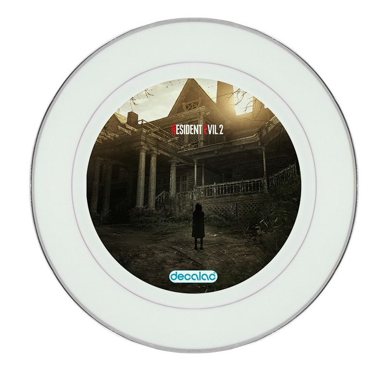 طبق زينة للطعام باطار داخلي فضي بتصميم ريزدنت إيفل 2 طبق زينة للطعام باطار داخلي فضي بتصميم ريزدنت إيفل 2