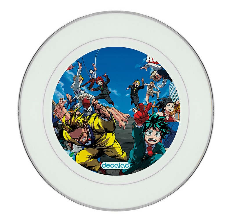 طبق زينة للطعام باطار داخلي فضي بتصميم سباق أكاديميتي للأبطال طبق زينة للطعام باطار داخلي فضي بتصميم سباق أكاديميتي للأبطال