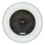 طبق زينة للطعام باطار داخلي فضي بتصميم شعار ذا ويتشر