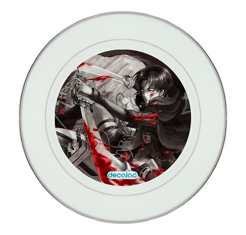 طبق زينة للطعام باطار داخلي فضي بتصميم قتال ليفاي هجوم العمالقة طبق زينة للطعام باطار داخلي فضي بتصميم قتال ليفاي هجوم العمالقة