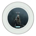 طبق زينة للطعام باطار داخلي فضي بتصميم قوة جيرالت من ريفي ذا ويتشر 3 وايلد هانت