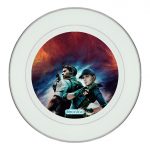 طبق زينة للطعام باطار داخلي فضي بتصميم كريس وكلير ريدفيلد 2