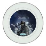 طبق زينة للطعام باطار داخلي فضي بتصميم كول أوف ديوتي تعاون جماعي