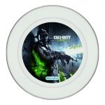 طبق زينة للطعام باطار داخلي فضي بتصميم كول أوف ديوتي مودرن وورفير 3