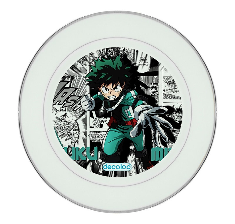 طبق زينة للطعام باطار داخلي فضي بتصميم ميدوريا مانجا أكاديميتي للأبطال طبق زينة للطعام باطار داخلي فضي بتصميم ميدوريا مانجا أكاديميتي للأبطال