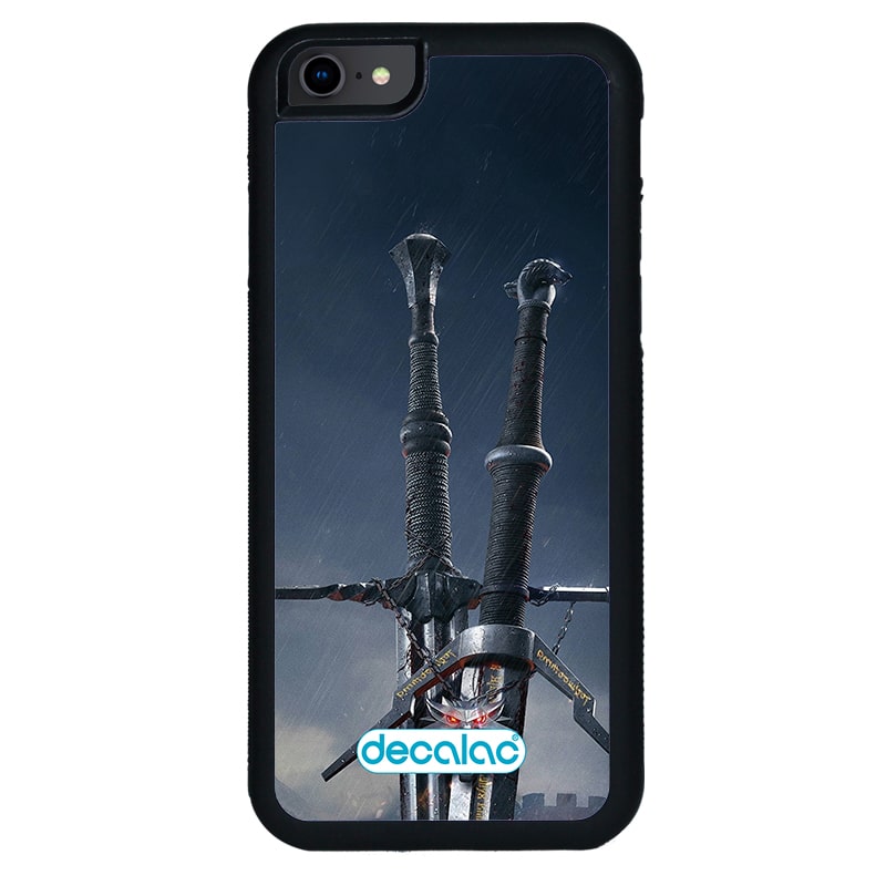 كفر آيفون 6 اس بلس بتصميم سيف فضي أفعواني من ذا ويتشر 3 وايلد هانت كفر آيفون 6 اس بلس بتصميم سيف فضي أفعواني من ذا ويتشر 3 وايلد هانت