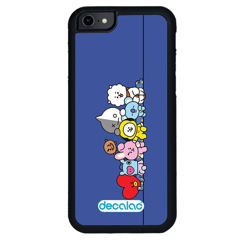 كفر آيفون 6 بلس بتصميم خط السعادة شخصيات BT21 كفر آيفون 6 بلس بتصميم خط السعادة شخصيات BT21