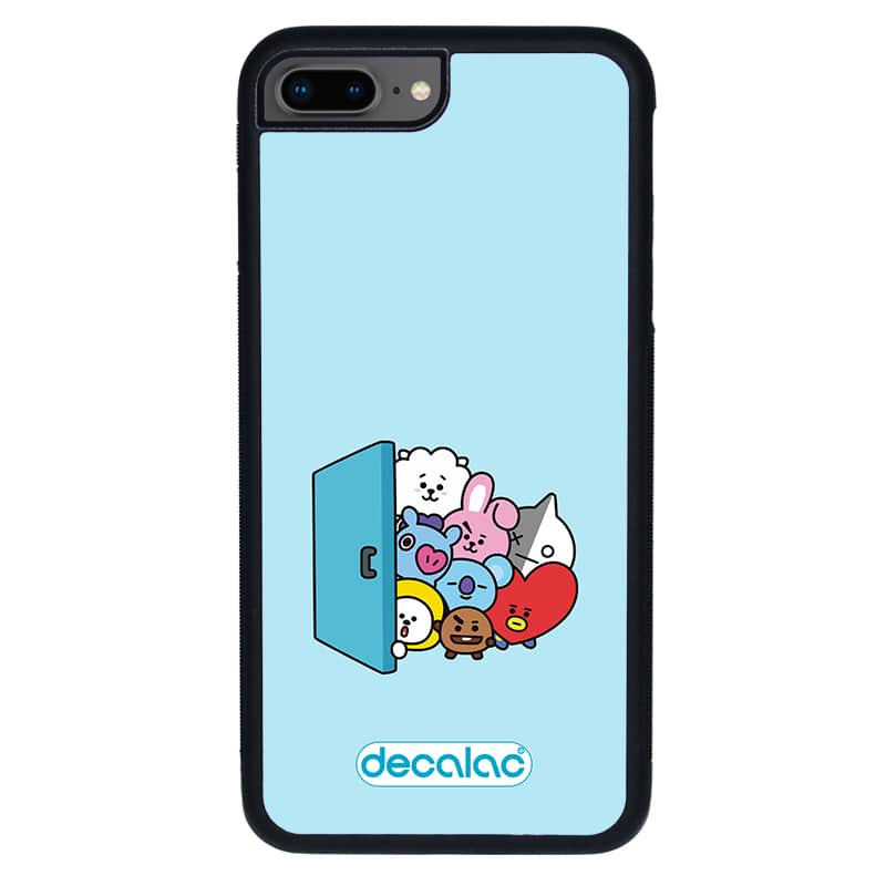 كفر آيفون 8 بلس بتصميم عائلة بانقتان شخصيات BTS كفر آيفون 8 بلس بتصميم عائلة بانقتان شخصيات BTS