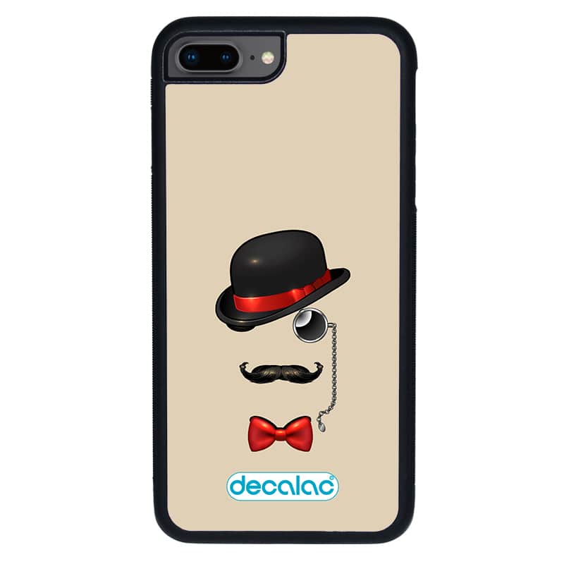 كفر آيفون 8 بلس بتصميم قبعة وشوارب كفر آيفون 8 بلس بتصميم قبعة وشوارب