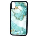 كفر آيفون X بتصميم أزرق ذهبي