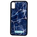 كفر آيفون X بتصميم أزرق وأبيض