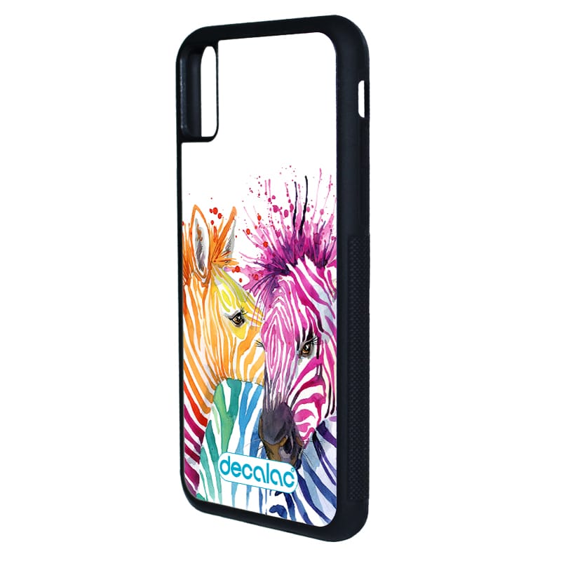 كفر-آيفون-X-بتصميم-حمار-وحشي-ملون-1