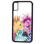 كفر آيفون X بتصميم حمار وحشي ملون