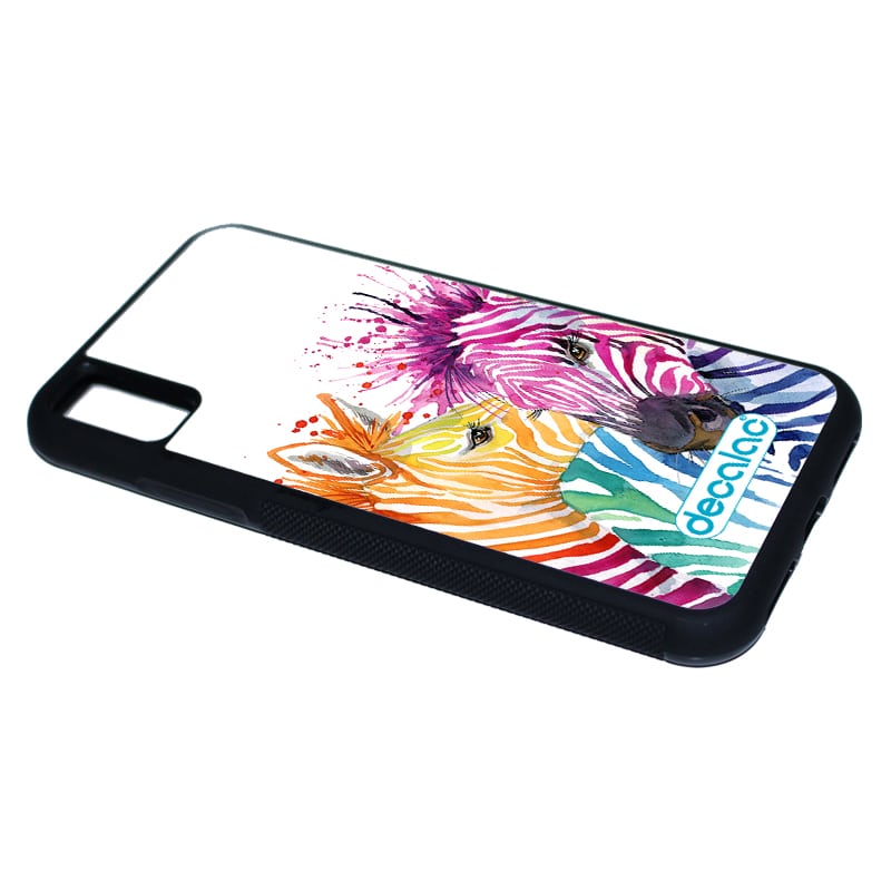 كفر-آيفون-X-بتصميم-حمار-وحشي-ملون-2