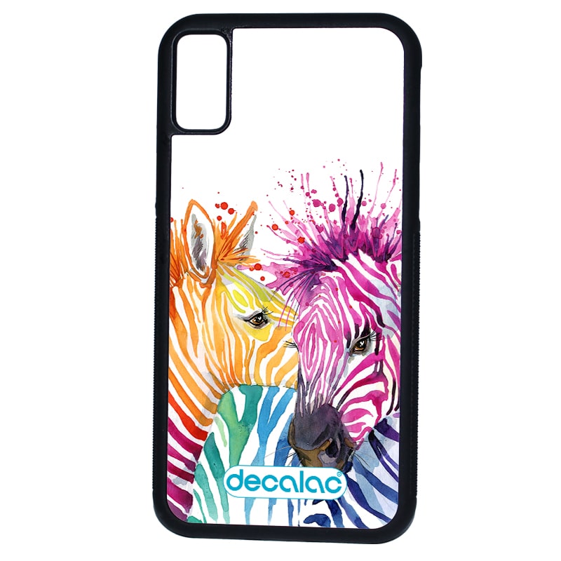 كفر آيفون X بتصميم حمار وحشي ملون كفر آيفون X بتصميم حمار وحشي ملون