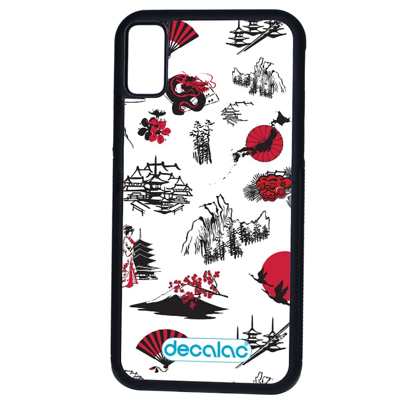 كفر آيفون X بتصميم رسومات يابانيه كفر آيفون X بتصميم رسومات يابانيه