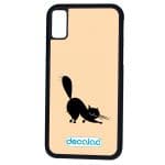 كفر آيفون X بتصميم قط اسود