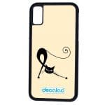 كفر آيفون X بتصميم قطه كرتونيه