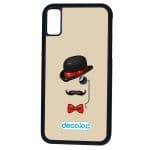 كفر آيفون XR بتصميم قبعة وشوارب