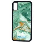 كفر آيفون XS بتصميم ذهبي وأخضر