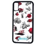 كفر آيفون XS بتصميم رسومات يابانيه