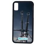 كفر آيفون XS بتصميم سيف فضي أفعواني من ذا ويتشر 3 وايلد هانت