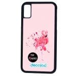 كفر آيفون XS بتصميم فلامنجو وردي