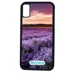 كفر آيفون XS بتصميم ورود بنفسجيه